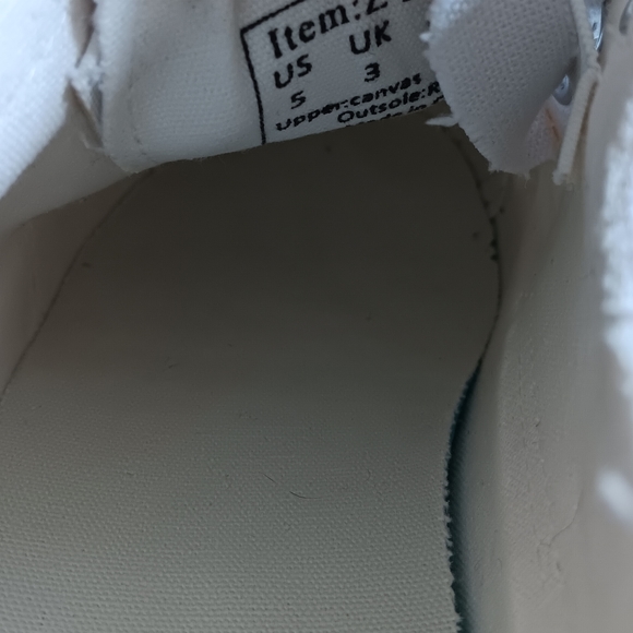 White Canvas Shoes - Picture 3 of 4